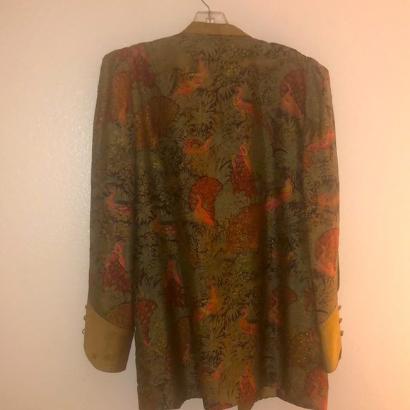Nice silk Vintage Jacket Size 12 - Picture 6 of 8